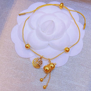 OYJR กำไลผู้หญิง Bangle สร้อยข้อมือ จี้ห้อย 18k ไม่ลอกดำ