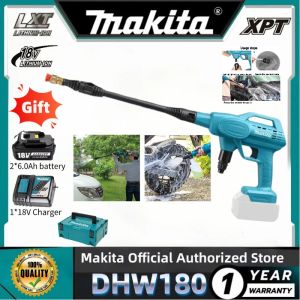 MAKITA DHW180 18V brushless electric car washing machine cordless electric high-pressure water gun high-power indoor and outdoor electric tools with lithium battery