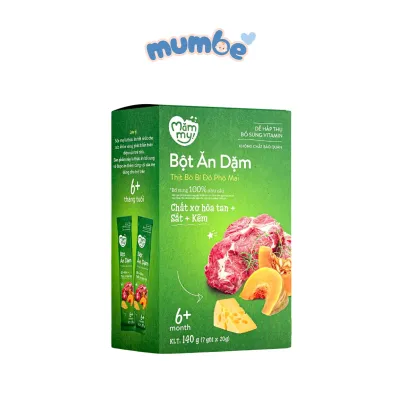 Bột Ăn Dặm Mămmy Bột Ăn Dặm Cho Bé Vị Yến Mạch Bắp Non Trái Cây Cháo Sườn Heo Thịt Bò và Gà Hầm
