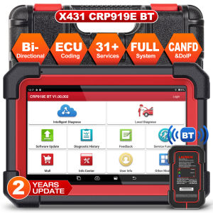 LAUNCH X431 CRP919EBT Elite 2026 Bidirectional Scan Tool All-in-One Full System Diagnostic Scanner 35+ Reset ECU Coding CANFD&DOIP FCA AutoAuth V.A.G Guide 2Yrs Free Update Upgraded
