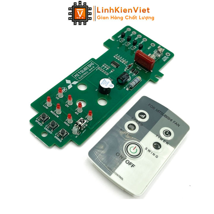 Bo mạch điều khiển QUẠT TREO TƯỜNG TỪ XA MITSUBISHI W16-R, W16RT (Chính ...