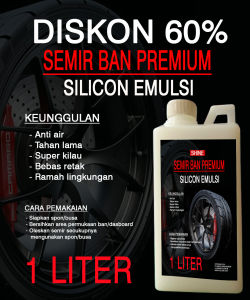 Paket Tunggal Semir Ban & Dashboard Premium 1 Liter - Anti Air & Kilau Tinggi