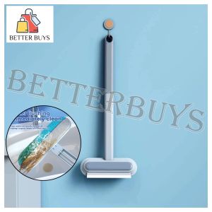 BETTER BUYS 4 in 1 Window Screen Cleaning Brush with Handle Multifunctional Brush for Remover Collect Pet Hair