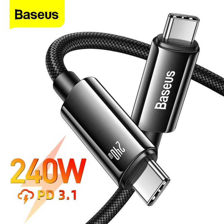 Baseus W Pd Usb C To Usb Type C Cable Qc W Fast Charging Charger Cable For Macbook