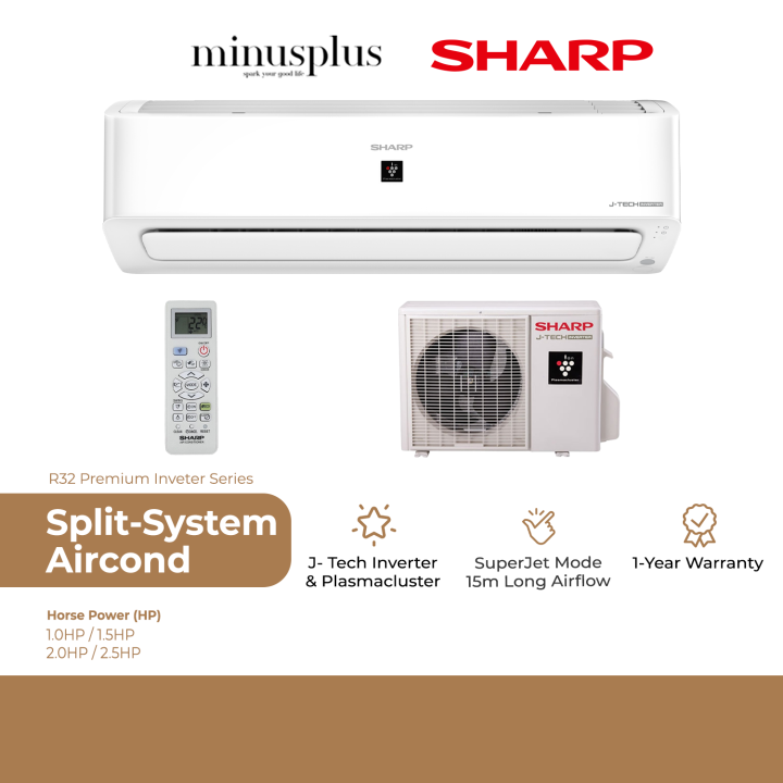 Sharp Plasmacluster Ions Technology 4Way Auto Air Swing Air