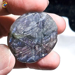 Collectors Grade Purplish Pink Labradorite Wealth Mountain Shou Pai