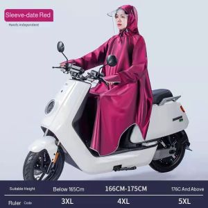 Electric car stormproof fullbody thickened raincoat motorcycle electric bicycle special raincoat