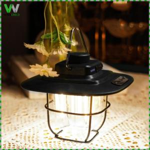 Portable Rechargeable LED Lantern - Ideal for Camping Hiking and Emergency Use - Lightweight Design with Adjustable Brightness and Waterproof Features
