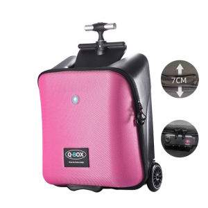 HENDO 20Inch Kids Luggage Foldable Trolley Baby Stroller Travel Bag Wheels Childrens Seat Ride-on Portable Luggage