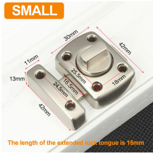 Zinc alloy safety thickened casting barrel bolt sliding latch universal door lock security latch
