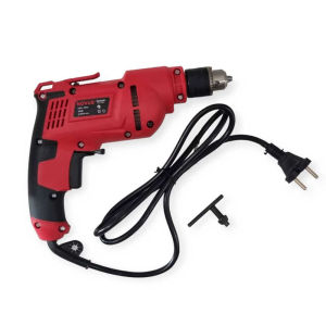 NOVUS Mesin Bor Besi Dan Kayu 10 mm - Electric Drill 10mm Bisa Bolak Balik