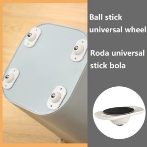 4 Counts Paste Type Universal 360 Degree Rotation Stainless Steel Stick On Self Adhesive Swivel Casters Pulleys Rollers Wheels