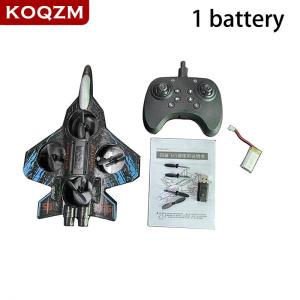 [COD] KOQZM KITCHEN 1 Set Electric Foam Glider Stunt Tumbling UAV Hovering Helicopter Aircraft Model 2.4G Remote Control Fighter With LED Colorful Lights
