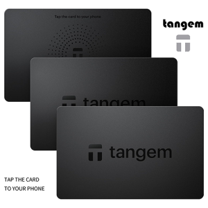 TANGEM Wallet 3-Piece Set - Secure Crypto Wallet - Trusted Cold Storage for Bitcoin Ethereum NFT and More Coins -100% Offline Hardware Direct Delivery from Thailand
