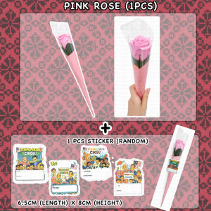 Teachers Day Gift Soap Rose Bouquet 1pc + Sticker Hari Guru Bunga Sabun Rose Hadiah Terima Kasih Cikgu Thank You Teacher