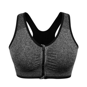 【Buy 1 Take 1】Boulder Sports Bra For Women Zipper Sports Bra Plus Size Wirefree Padded Breathable Shockproof Gathering Running Yoga Gym Workout Sports Bras