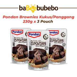 Pondan Brownies Kukus Panggang Pouch 230g ISI 3 POUCH