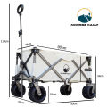 GGMM  Camping Cart Camp Camping Picnic Cart Cargo Trolley Stall Trolley Foldable Shopping Cart. 