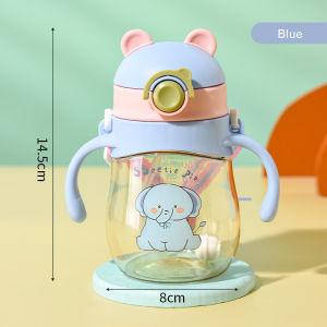 Baby Learning Drinking Mug Childrens Straw Mug Suitable for 6 Months and Above Drop-proof with Handle