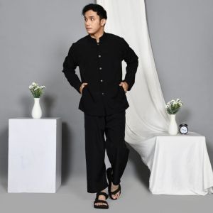 Stelan Pangsi Polos Dewasa Baju Sunda Dewasa bahan Katun Besway