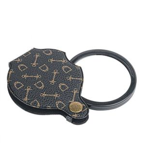 Kaca Pembesar Gantungan Kunci 15X / Lipat Stainless Mini Portable Lensa Magnifier Handheld