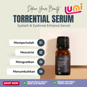 TORRENTIAL Eyelash & Eyebrow Serum - Melentikan Bulu Mata dan Melebatkan Alis Serum (penumbuh bulu mata dan alis)