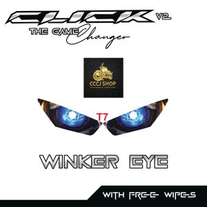 HONDA CLICK 125/150 V2/V3 WINKER EYE STICKER TRANSPARENT / TRANSLUCENT VNYL MATERIAL
