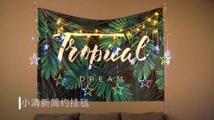 Ready stock sa local warehouseins Nordic-style bedroom decorative tapestry made to order Digital printed live streaming backdrop fabric