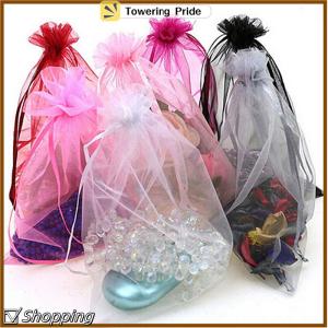 [Towering Pride] 50PC Organza Túi Quà Tặng đồ trang sức kẹo Túi ủng hộ đám cưới túi lưới Túi Quà Tặng
