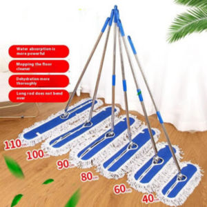 MLADEN Large Size Flat Mop Home Hotel Office Dust Removal Dry Wet Use Mop Lantai Spin Cleaning Tool 拖把