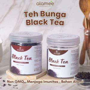ALAMEE Black Tea Teh Organic Bunga Kering Hitam Dried Alami Organik Herbal 100gr