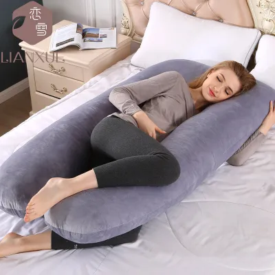 U-shaped Pregnancy Pillow Pregnancy Protection Pillow Multifunctional Sleep Support Cozy Good Quality Full Body Pregnancy Pillow and Adjustable Maternity Pillow for Pregnant Women