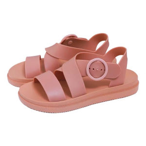 Giày sandal nữ nhựa dẻo quai chéo bản to đi mưa chống trơn siêu bền Maipy G008 (HỒNG)
