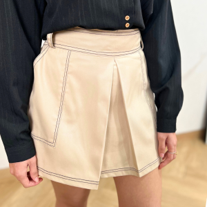 NAMARI - Harper Skort - Skirt Bawahan Rok Celana Wanita Natal Christmas Xmas Tebal Pendek Furing Kekinian Terbaru Korean Style Katun Casual Drill