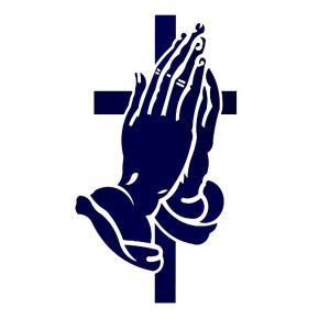 Praying Hand Cross Sticker for Car Accessories Vinyl Waterproof Sticker for Motorcycle and Car Stickers Design Big Bumper Stickers Christian Religious Sticker
