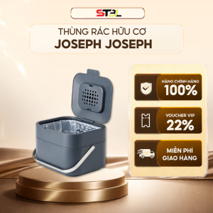 Thùng rác hữu cơ chính hãng Joseph Joseph 30016 Stack 4L (Graphite) chất liệu vỏ nhựa PP không chứa BPA an toàn SNT