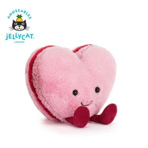 [ Dòng sản phẩm tráng miệng ] Bản gốc jellycat Thú nhồi bông bốn màu nâu tím xanh lá hồng búp bê Macaron dễ thương hình viên tròn