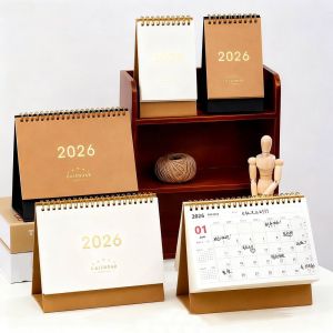 OKDEALS 2026 ปฏิทินกระดาษตั้งโต๊ะ รายปี หลายฟังก์ชัน ผู้วางแผนและจัดตารางเวลา สร้างสรรค์ สมุดบันทึก ผู้จัดระเบียบวาระการประชุม สำนักงานที่บ้าน