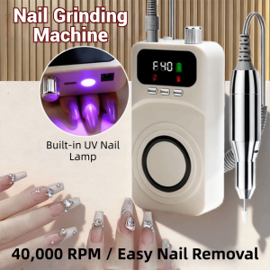 PHANT 1Set Portable Nail Drill Machine Rechargeable 40 Adjustable Speeds Nail Polisher Durable High Speed Nail Drill Kits Nail Art