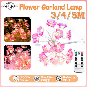 JACIRCLE LED Cherry Blossom Light Fairy Light USB-Powered String Wedding House  Festive Decors Lampu Raya