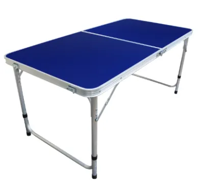 Table Meja Makan Lipat Set Koper Meja Lipat Portable/Meja Lipat Serbaguna Uk 120cm x 60cm Model Kaki Bulat Meja Camping Outdoor Meja Jualan Serbaguna Kaki Bulat 3 Tingkat Ketinggian Meja Lipat Meja Belajar Meja Koper