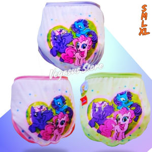 6Pcs Celana Dalam Anak Cewek Perempuan Cantik CD Essen Karakter Kartun Lucu Sablon Ukuran SMLXL