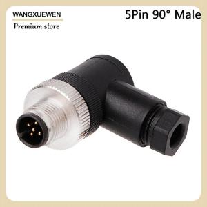 [COD] 1Pc M12 sensor connector 3 4 5 pin male female straight right angle plug