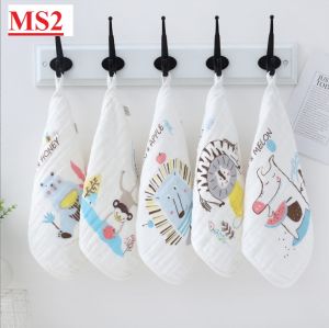 SET 5 KHĂN SỮA XÔ MINK BABY 6 LỚP RỬA MẶT LOẠI DÀY SIÊU MỀM MẠI CHO BÉ SIZE 30CM X 30CM