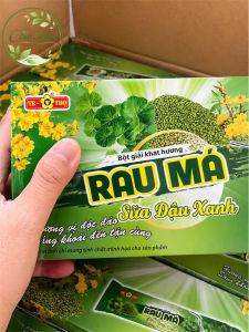 combo 3 hôp bôt giải khát rau má sữa đậu xanh tặng 3 gói bột giải khát ngẫu nhiên