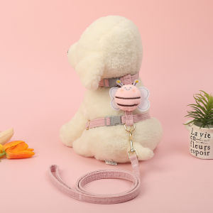 Pet Puppy Dog Harnesses Leash Cute Bee Dog Cat Harnesses Soft Adjustable Outdoor Walking Pet Backpack Dog Accessories