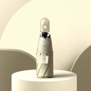 Ultralight Automatic umbrella mini pocket uv protection 6/8 ribs folding small umbrella rain gear