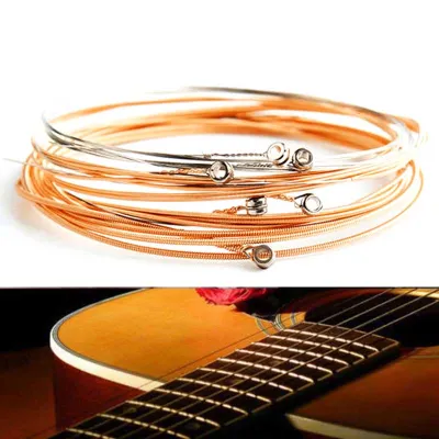KAWES Guitar Bronze 6 Strings Set Brass For Wood Folk Guitar Musical Instruments Part Acoustic Guitar Strings