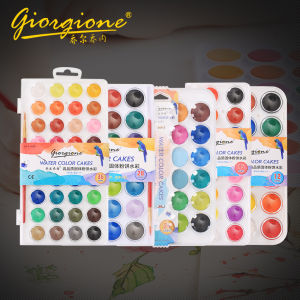 Giorgione Watercolor Cakes Set Student Grade 12/16/24/28/36/48 Colors