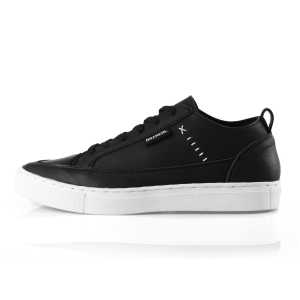 NAZ DIVO - Sepatu Sneakers Pria Kasual Traveling Hitam NZL28 SolDijahit Sepatu Kets Kerja Pria LOKAL